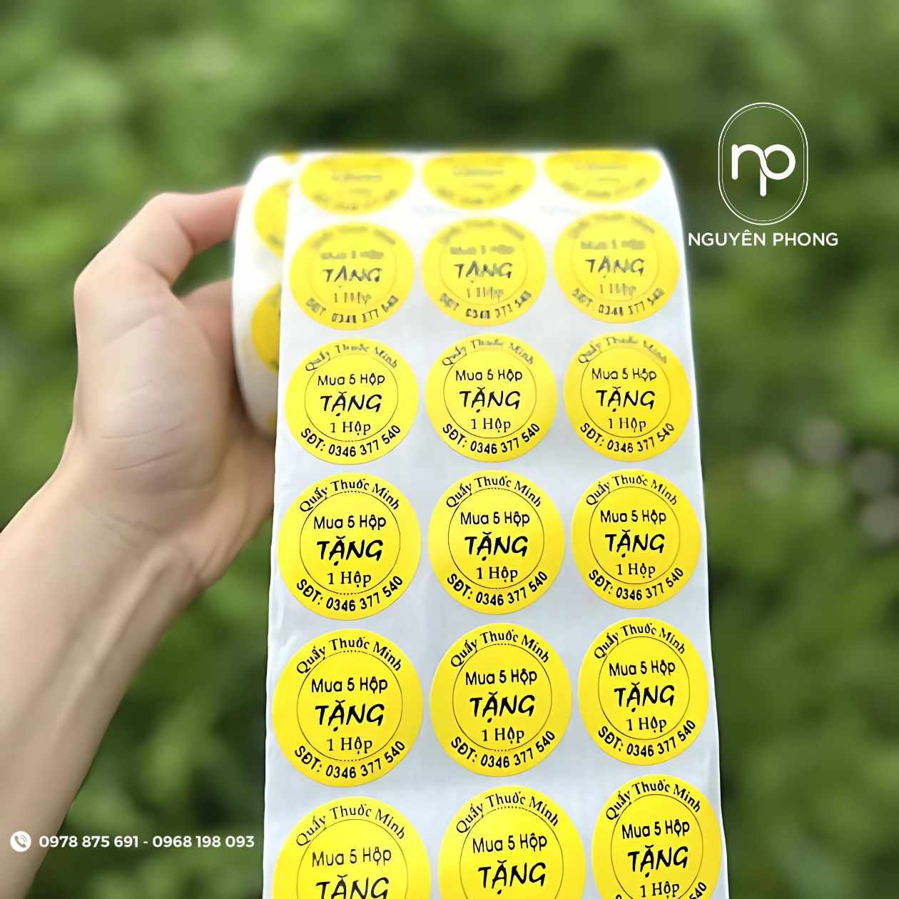 Mẫu in tem chia liều cho nhà thuốc
